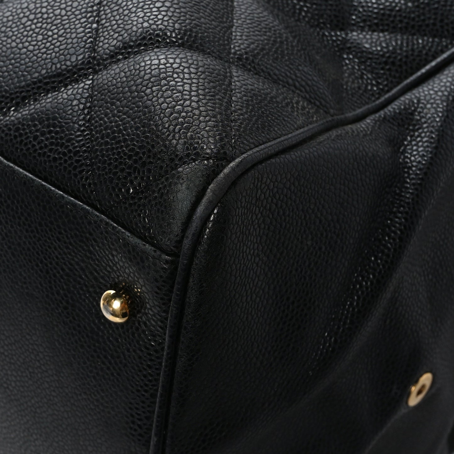 Caviar Quilted Timeless XL Weekender Bag Black