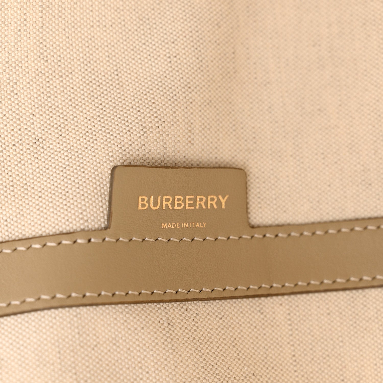 Burberry Cotton Canvas Mini Logo Horseferry Tote Bag Off White 7 of 13