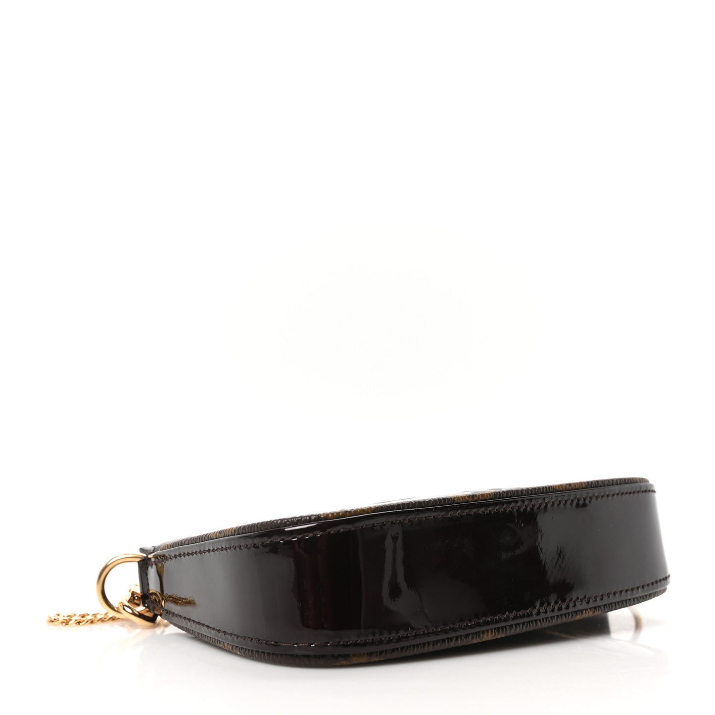 Vernis Monogram Mini Pochette Accessories Amarante
