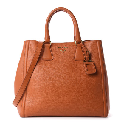 Prada Vitello Daino Tote Papaya 1 of 11