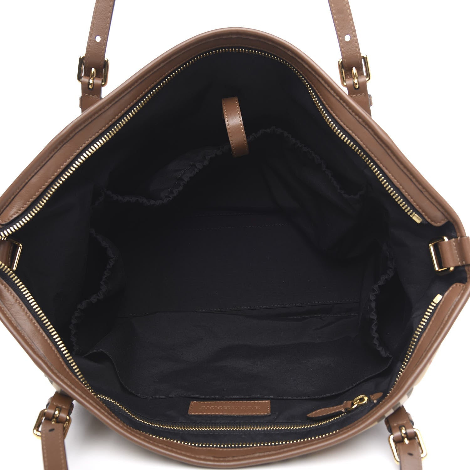 Burberry Horseferry Check Diaper Bag Tote Tan 5 of 12