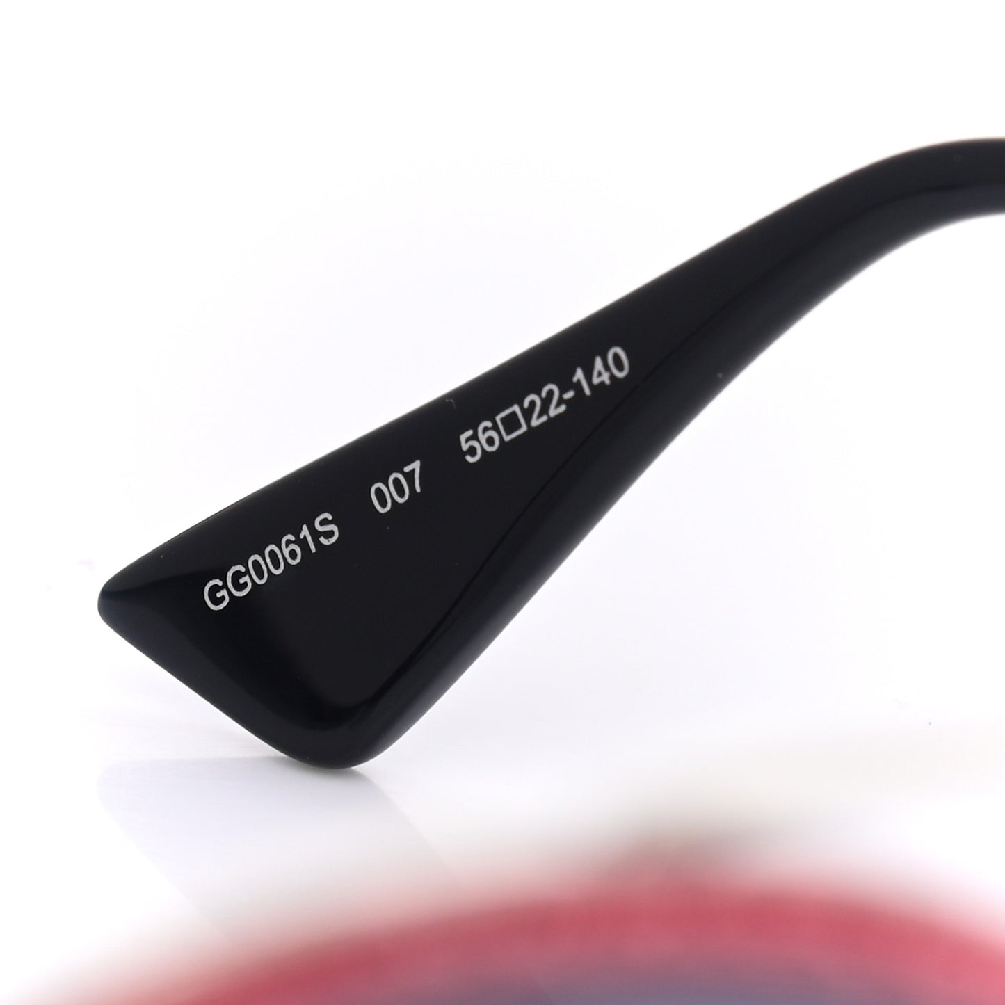 Metal Round Frame Glitter Sunglasses GG0061S Red