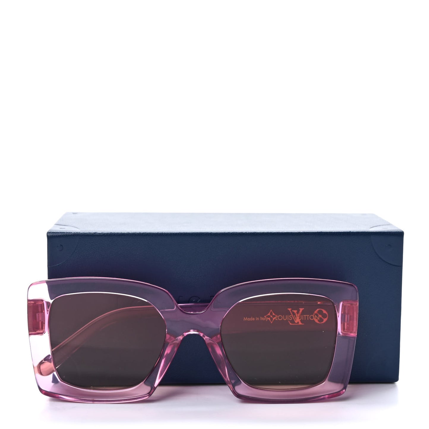 Acetate Square Loya Transparent Sunglasses Z1459E Pink