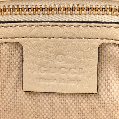 Gucci Pebbled Calfskin Small Soho Top Handle Bag Off White 6 of 15
