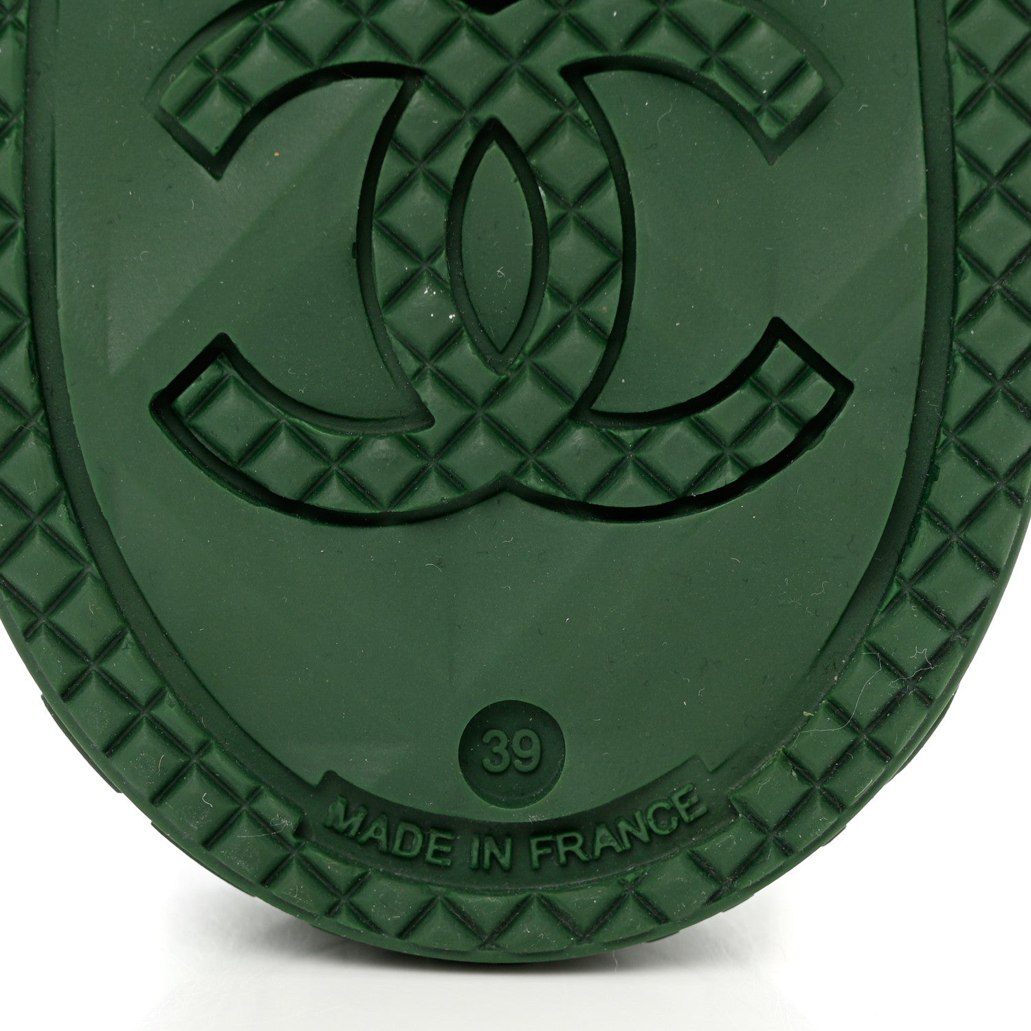 Chanel Caoutchouk CC High Boots 39 Dark Green 6 of 8