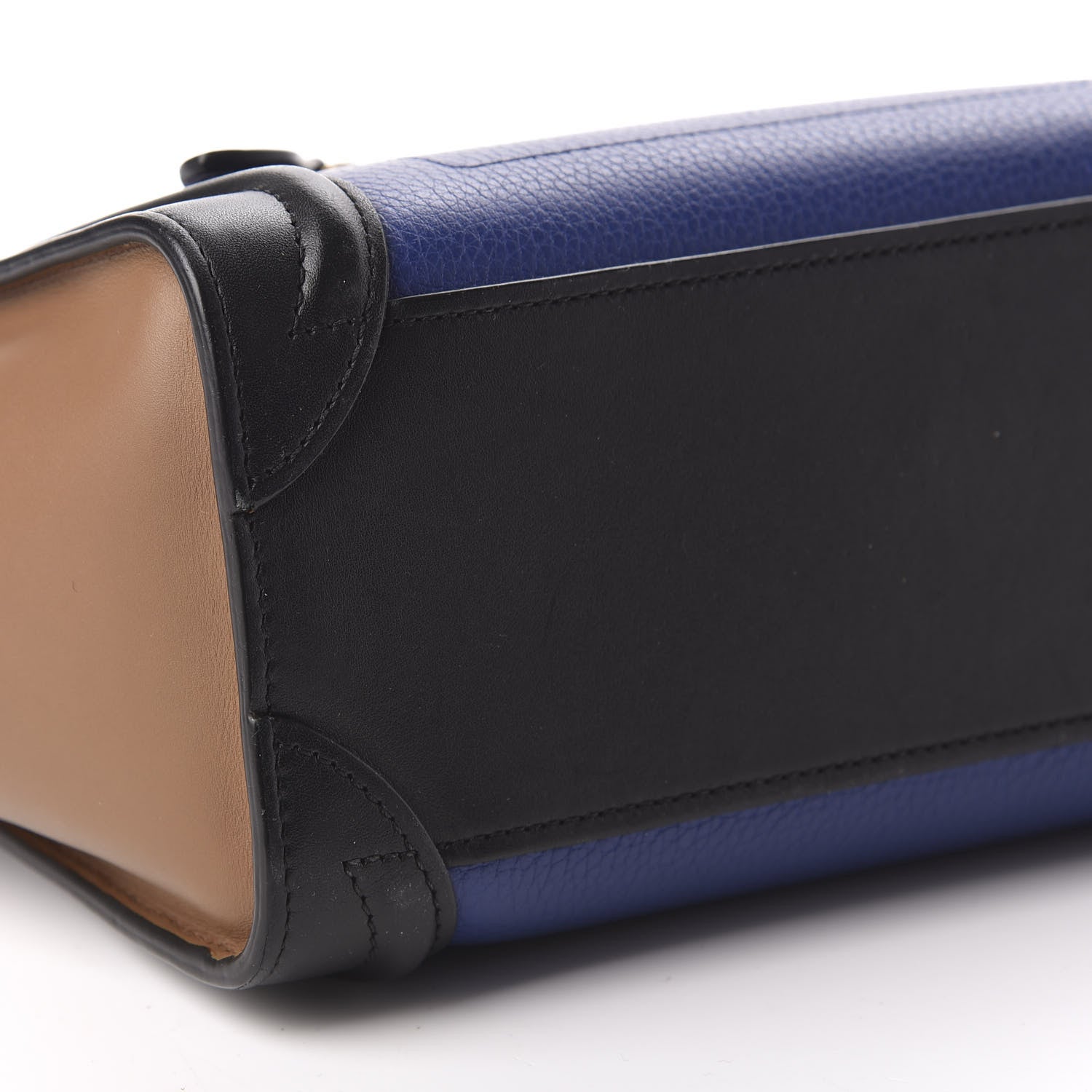 Celine Smooth Drummed Calfskin Nano Tri-Color Luggage Indigo 5 of 9