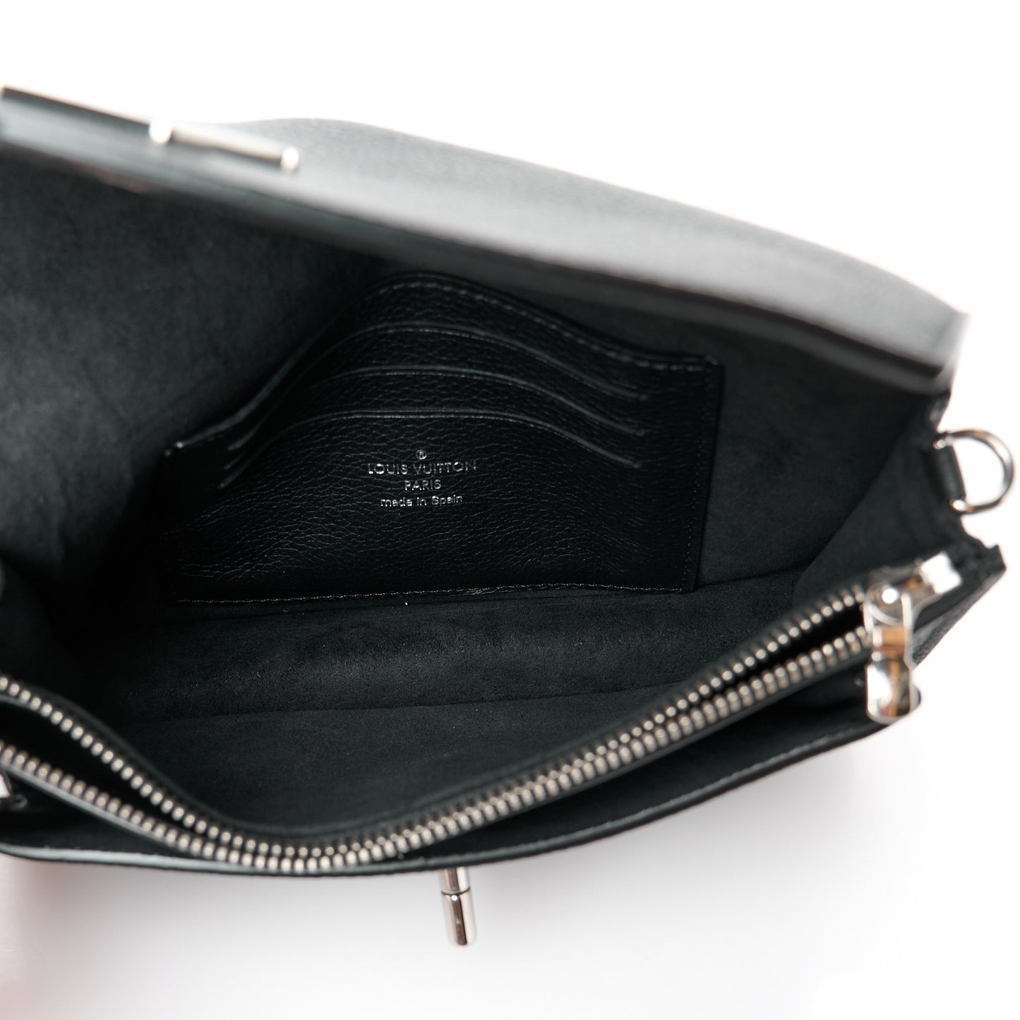 Soft Calfskin My Lockme Chain Pochette Black
