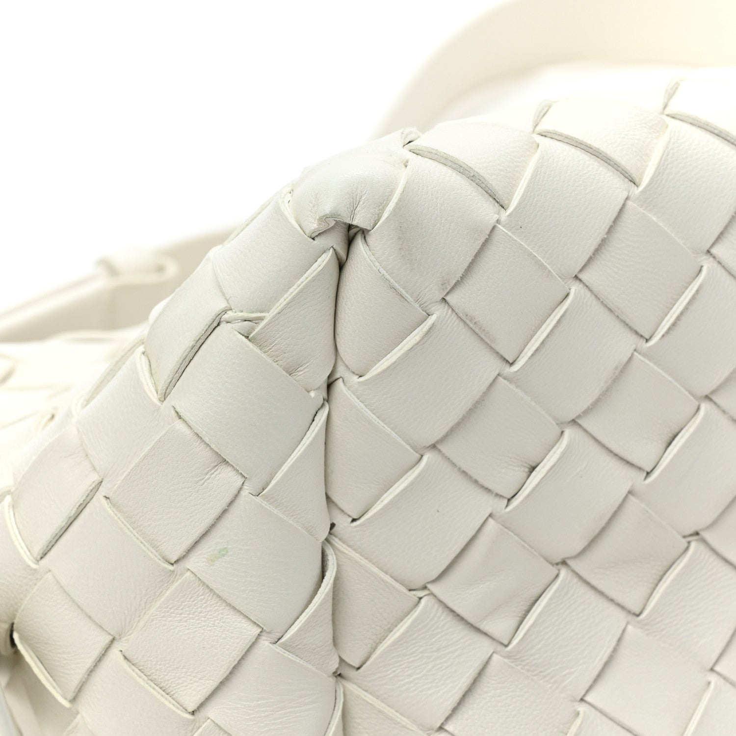 Bottega Veneta BOTTEGA VENETA Nappa Intrecciato Tie Shoulder Bag White 11 of 13