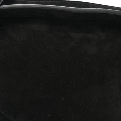 The Row Suede Small Slouchy Banana Bag Black 8 of 12