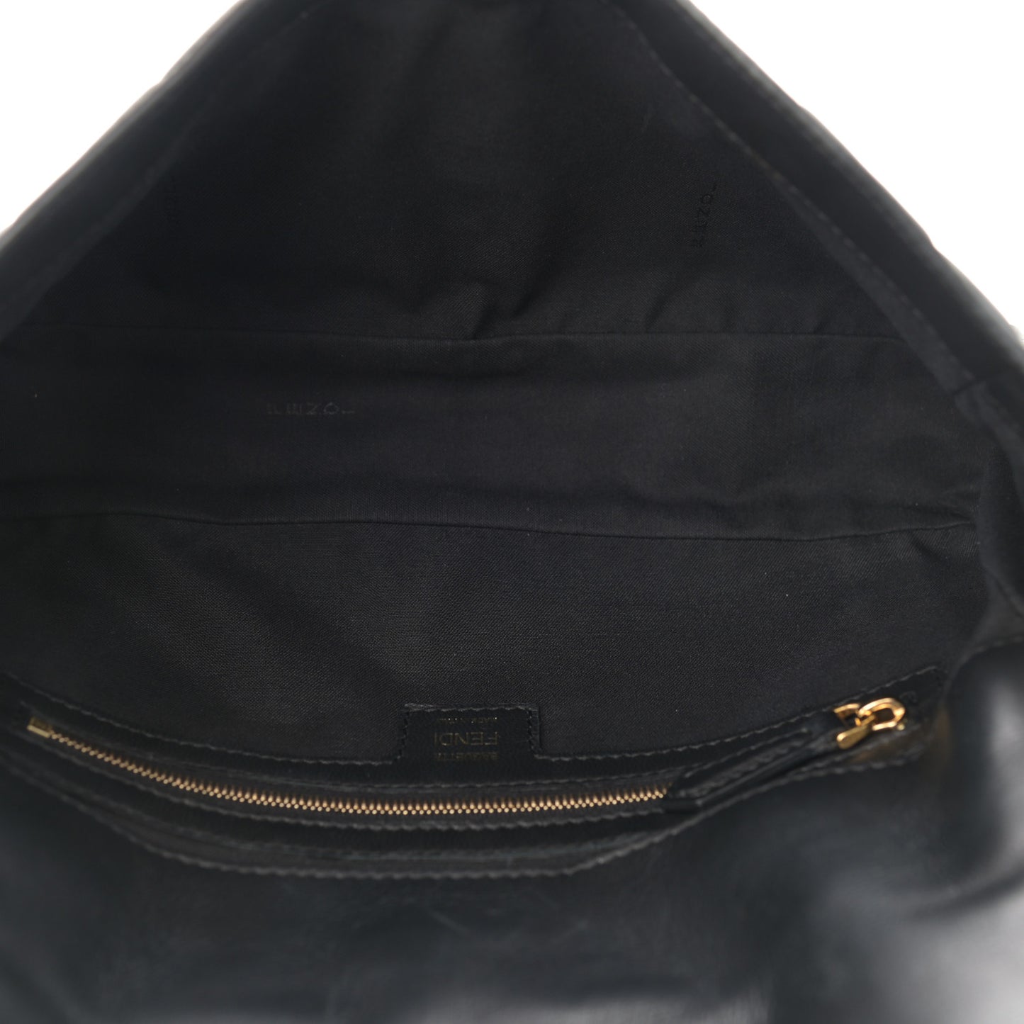 Nappa FF 1974 Embossed Baguette Black