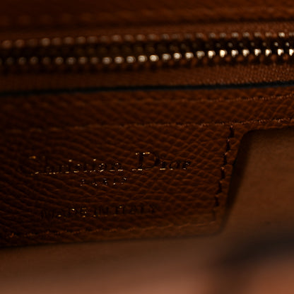 Christian Dior Grained Calfskin Saddle Bag With Strap Camello 6 of 13