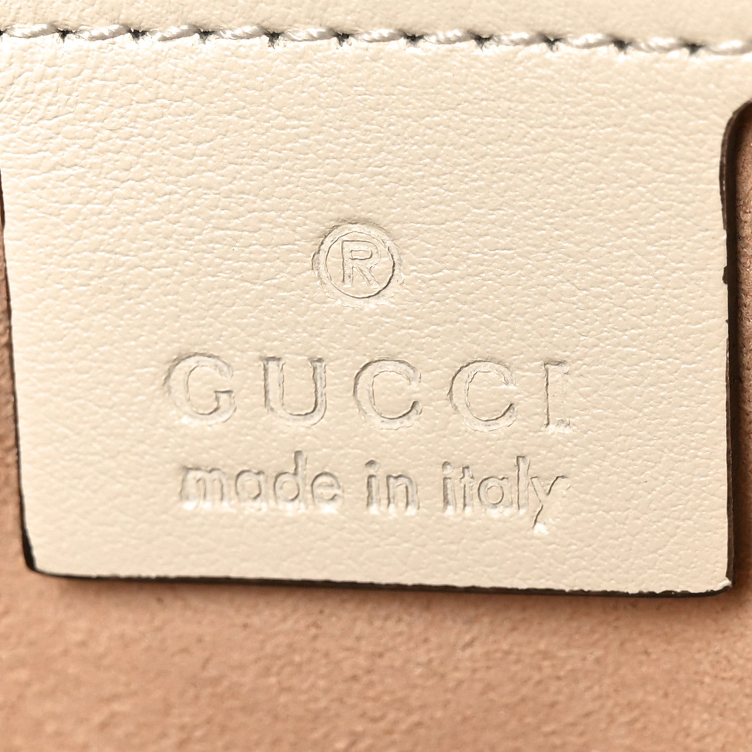 Gucci Calfskin Matelasse Small GG Marmont Shoulder Bag White 5 of 10