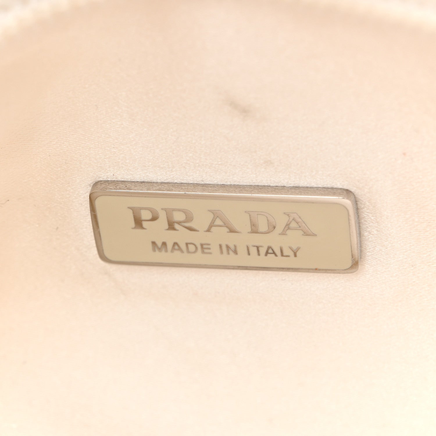 Prada Satin Crystal Mini Re-Edition 2000 Bag White 6 of 11