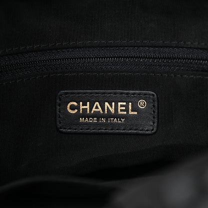 Chanel Lambskin Quilted Small Drawstring Shopping Bag Black 6 of 11