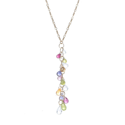 Tiffany 18K Yellow Gold Rainbow Drops Necklace 4 of 6