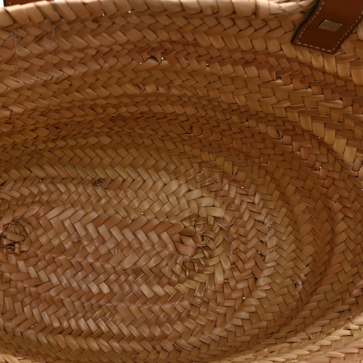 Raffia Basket Tote Bag Natural Tan