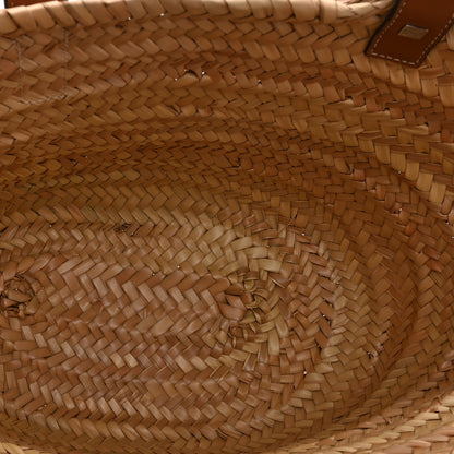 Loewe Raffia Basket Tote Bag Natural Tan 5 of 10