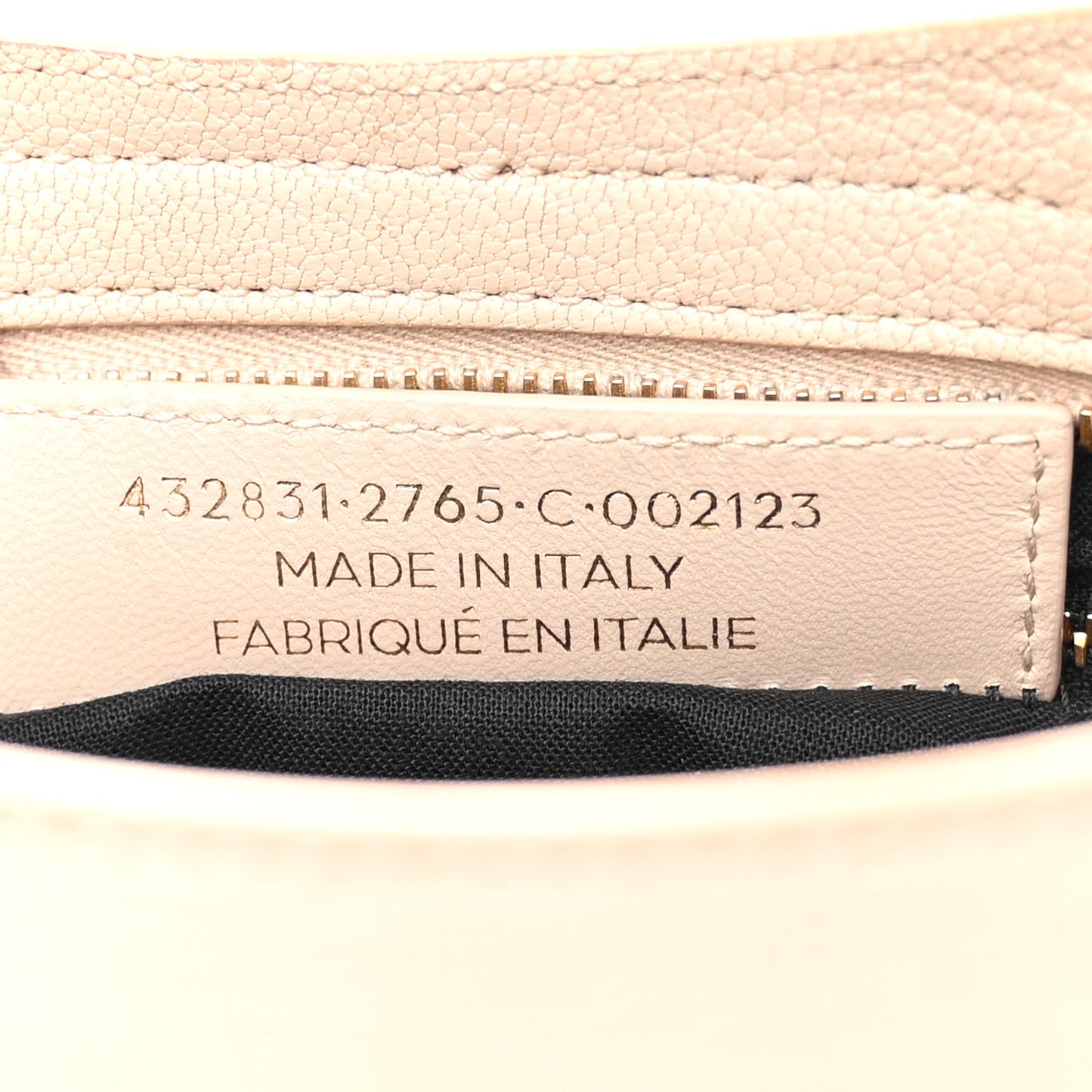 Chevre Gold Metallic Edge Hardware S City Beige Praline