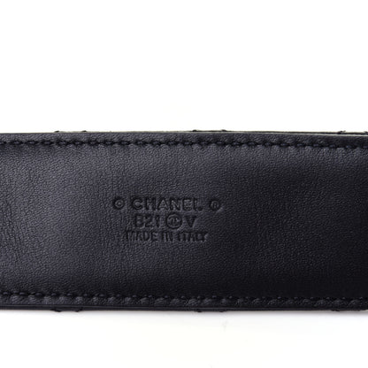 Chanel Calfskin Quilted CC Chain Belt 75 Black 3 of 4