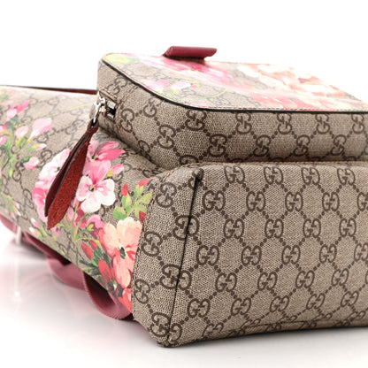 Gucci GG Supreme Monogram Blooms Small Single Buckle Backpack Beige Multicolor Dry Rose 9 of 13