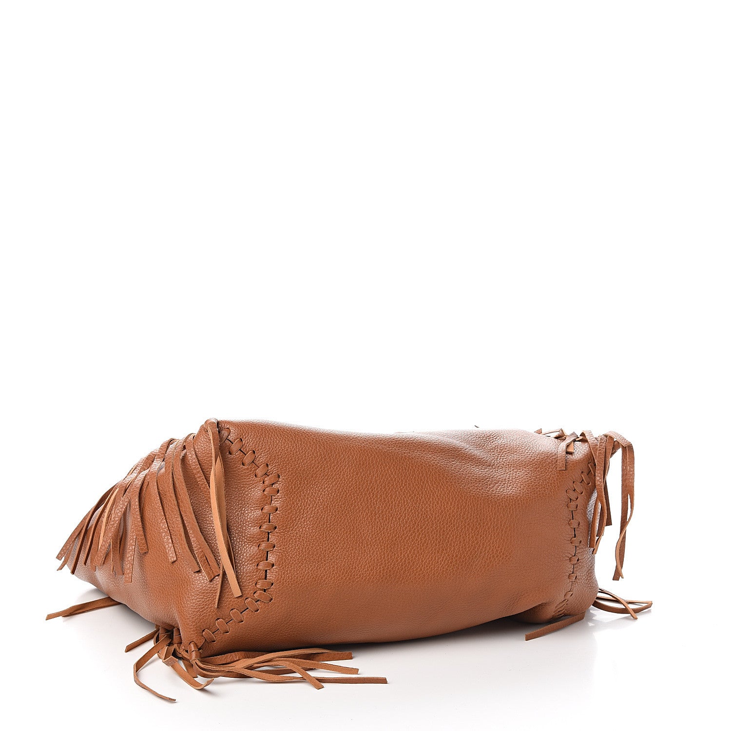 Valentino Garavani Grained Calfskin C-Rockee Fringe Tote Light Cuir 3 of 8