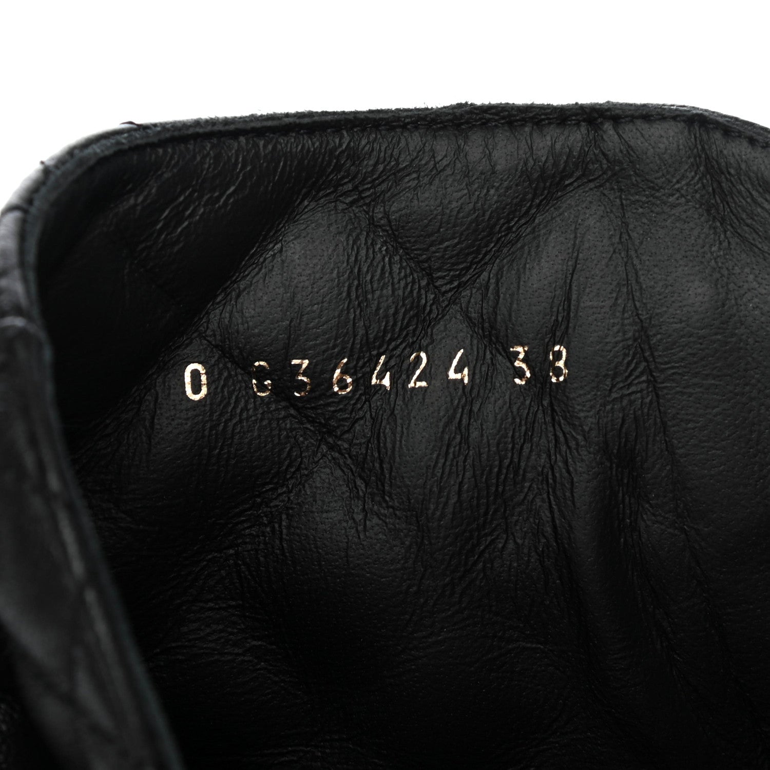 Chanel Shiny Lambskin Quilted Lace Up Combat Boots 38 Black 9 of 9