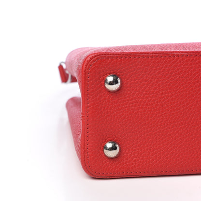 Louis Vuitton Taurillon Capucines PM Rubis 7 of 9