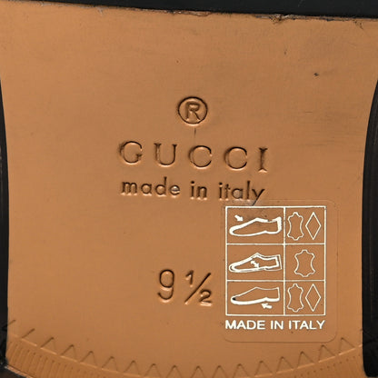 Gucci Calfskin Crystal Mens Lace Up Shoes 9.5 Black 7 of 9