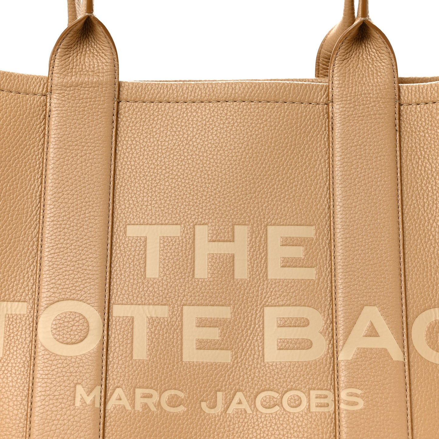 Grained Calfskin Large The Tote Bag Camel