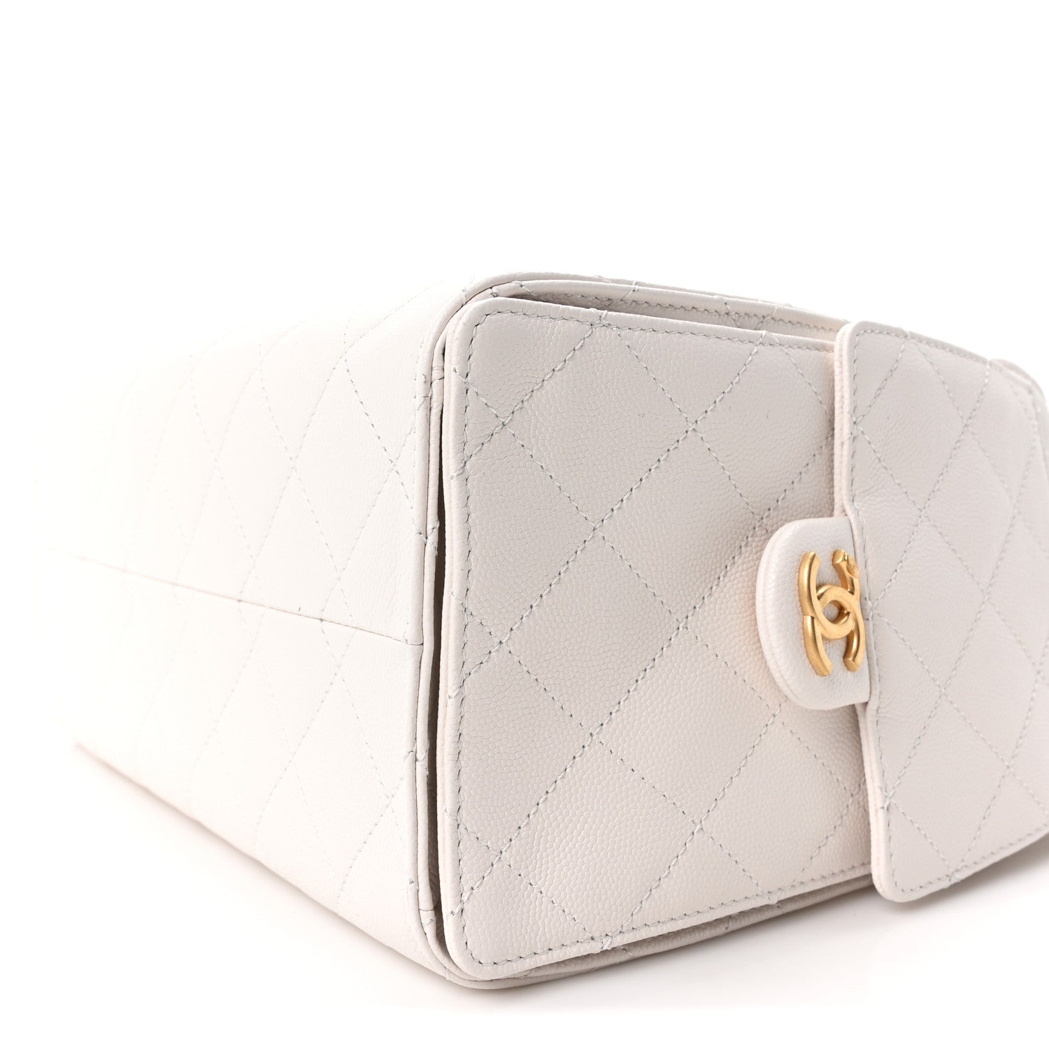 Chanel Caviar Quilted Small Chanel 25 Handbag White 10 of 11