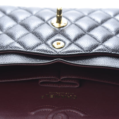Chanel Caviar Quilted Small Double Flap Black 14 of 15