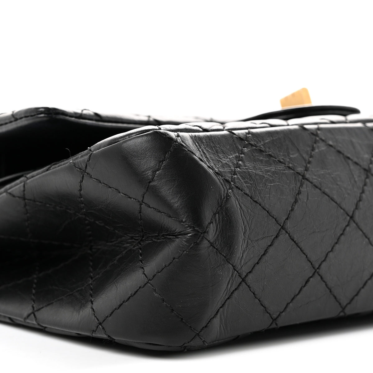 Chanel Aged Calfskin Quilted 2.55 Reissue 225 Flap Black 9 of 10