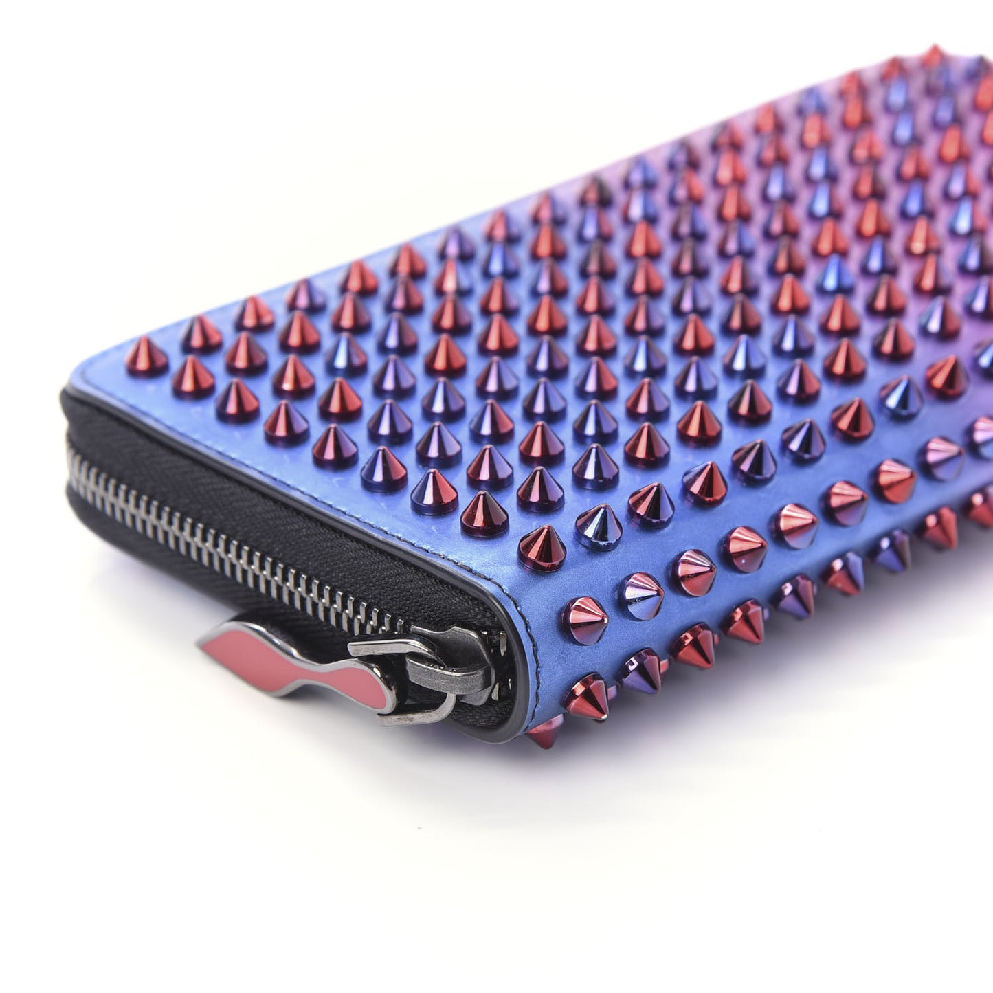Patent Scarabe Spikes Panettone Zip Around Wallet Rose Digitale