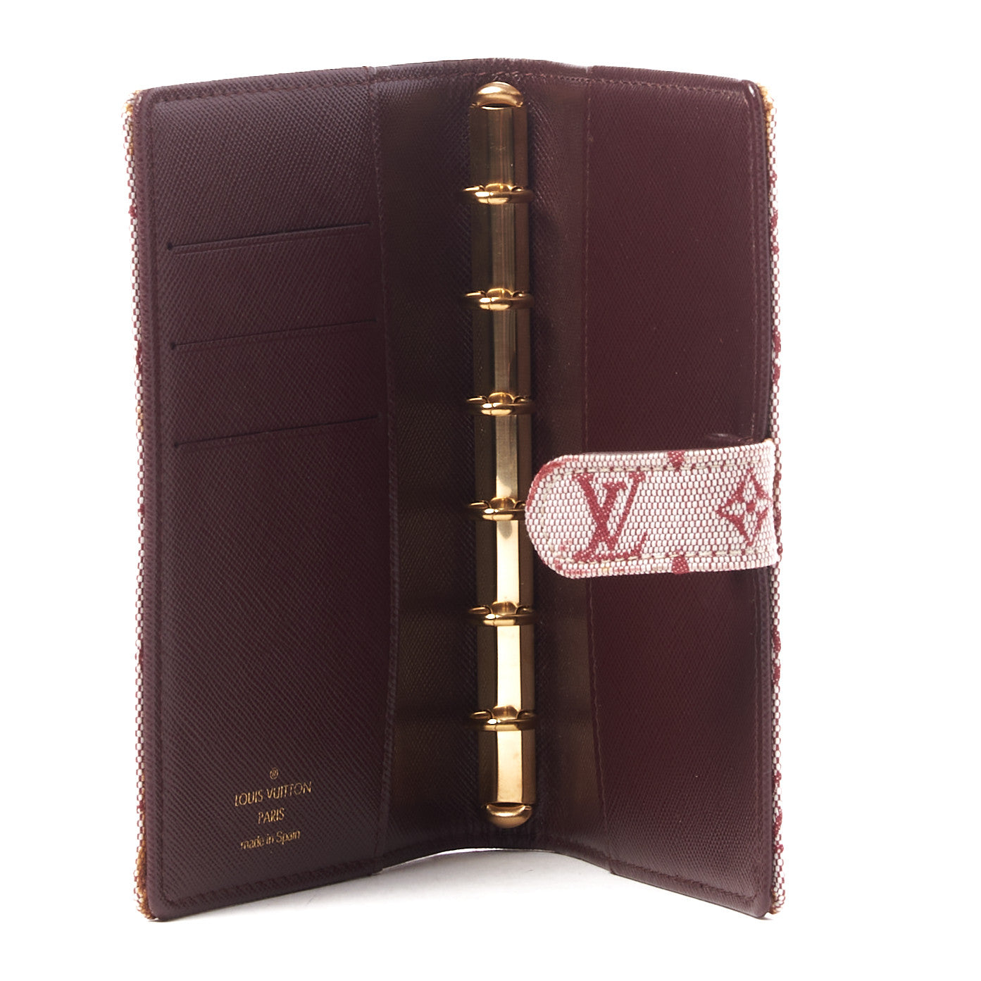 Mini Lin Small Ring Agenda Cover Cherry