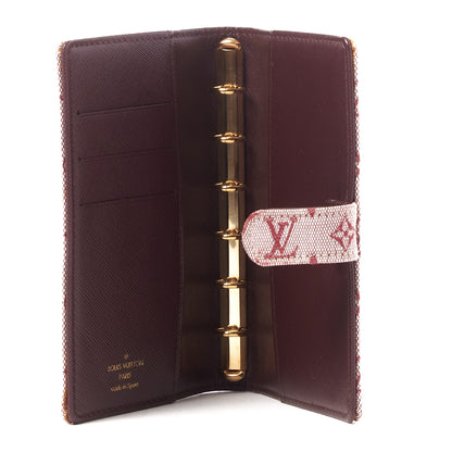 Louis Vuitton Mini Lin Small Ring Agenda Cover Cherry 6 of 9