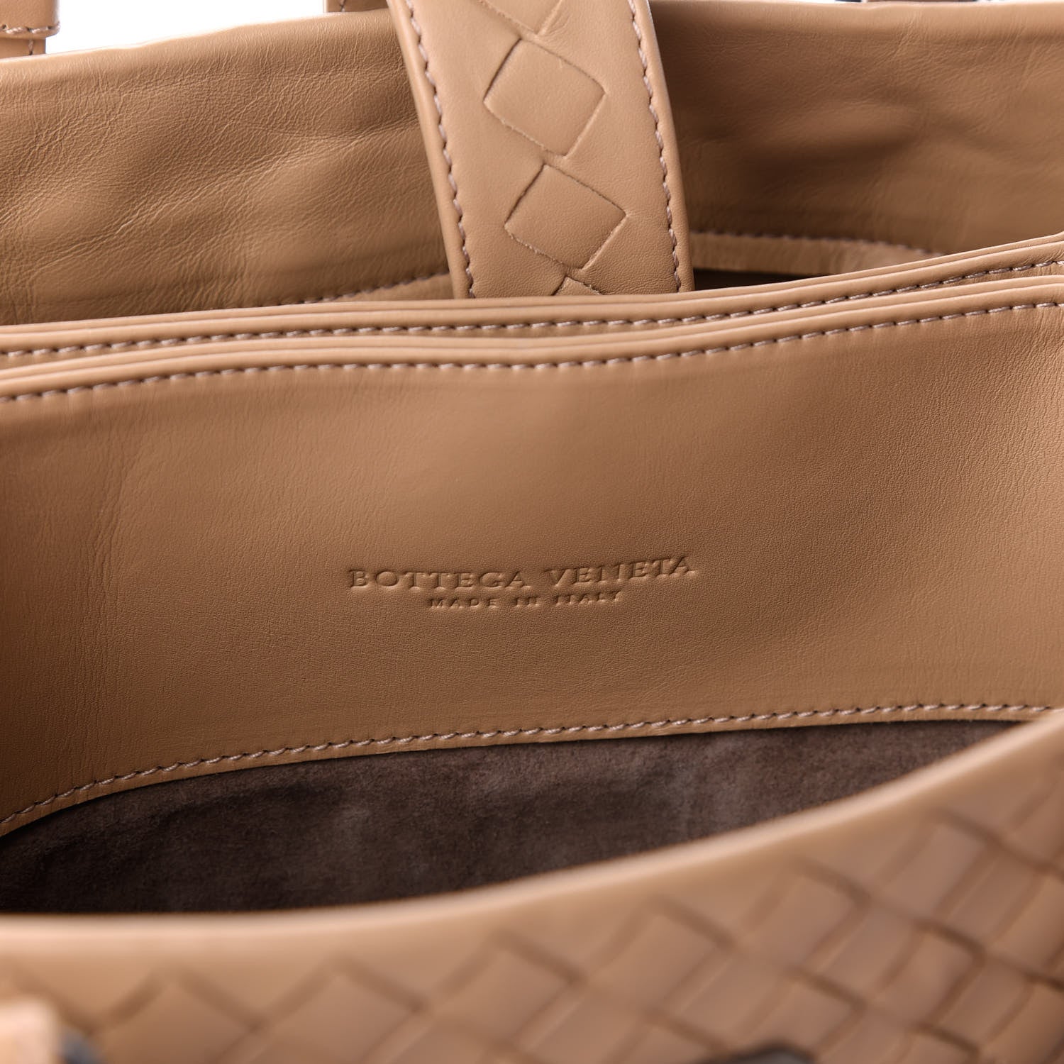 Bottega Veneta Light Calf Intrecciato Small Roma Walnut 6 of 9