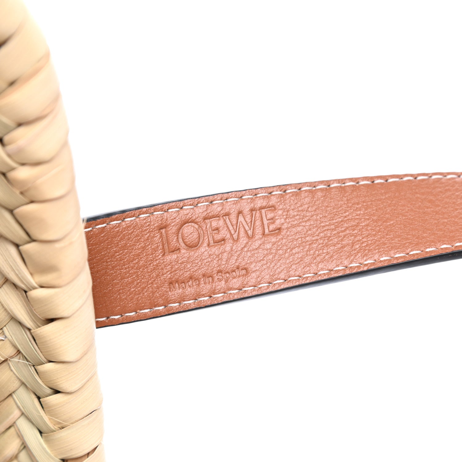 Loewe Raffia Basket Tote Bag Natural Tan 6 of 11