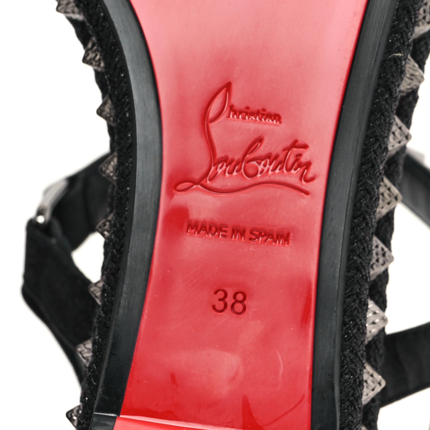 Nappa Mica Pyraclou 60 Platform Sandals 38 Version Black