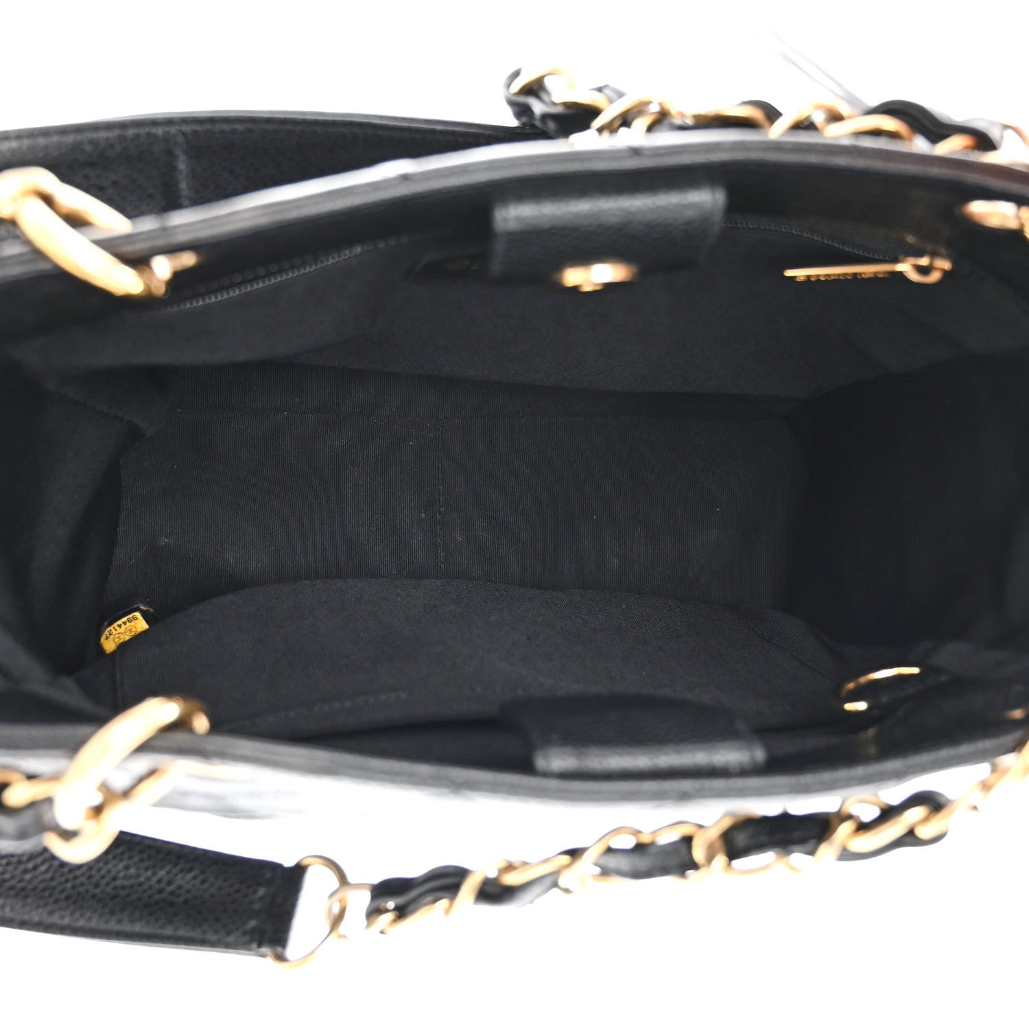 Chanel Caviar Quilted Petit Shopping Tote PST Black 5 of 10
