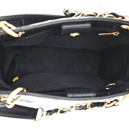 Chanel Caviar Quilted Petit Shopping Tote PST Black 5 of 10
