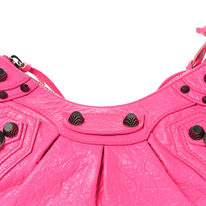 Balenciaga Agneau Arena Le Cagole Shoulder Bag XS Hot Pink 8 of 11