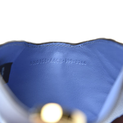 Fendi Vitello Cruise F is Fendi Bi-Color FF 1974 Embossed Medium Flat Envelope Pouch Maya Black Nebula 6 of 8
