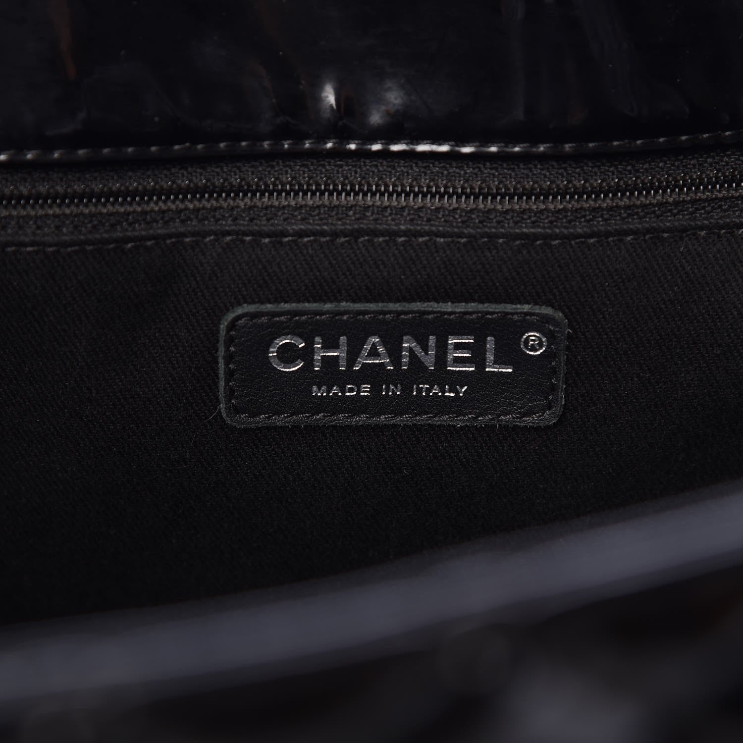 Chanel Vinyl Quilted Large In The Business Tote Black 6 of 8