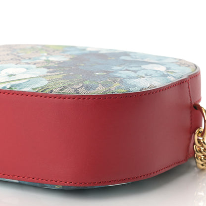 Gucci GG Supreme Monogram Blooms Mini Chain Shoulder Bag Beige Blue Navy Hibiscus Red 10 of 11