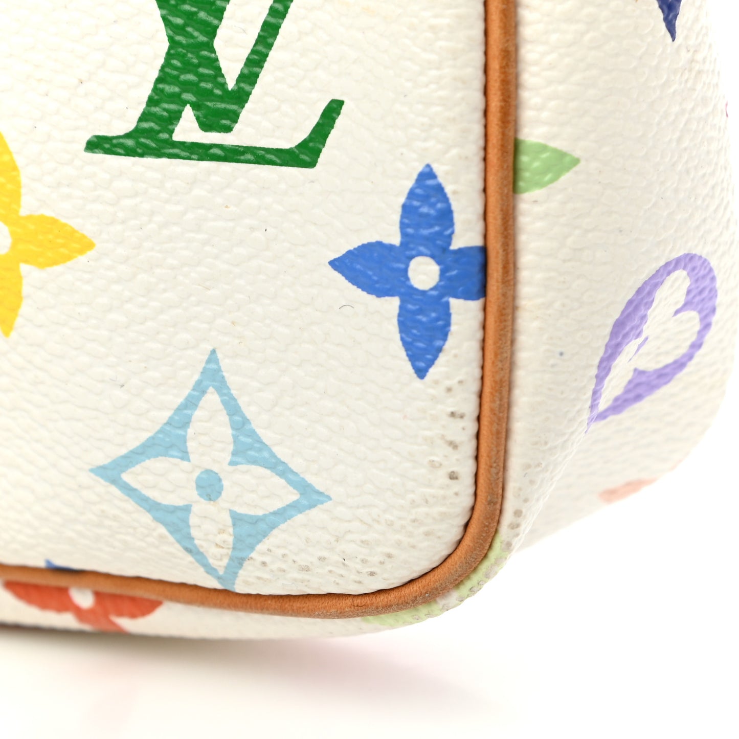 Monogram Multicolor Pochette Accessories White