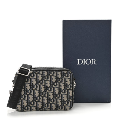 Christian Dior Oblique Pouch Navy Blue 11 of 11