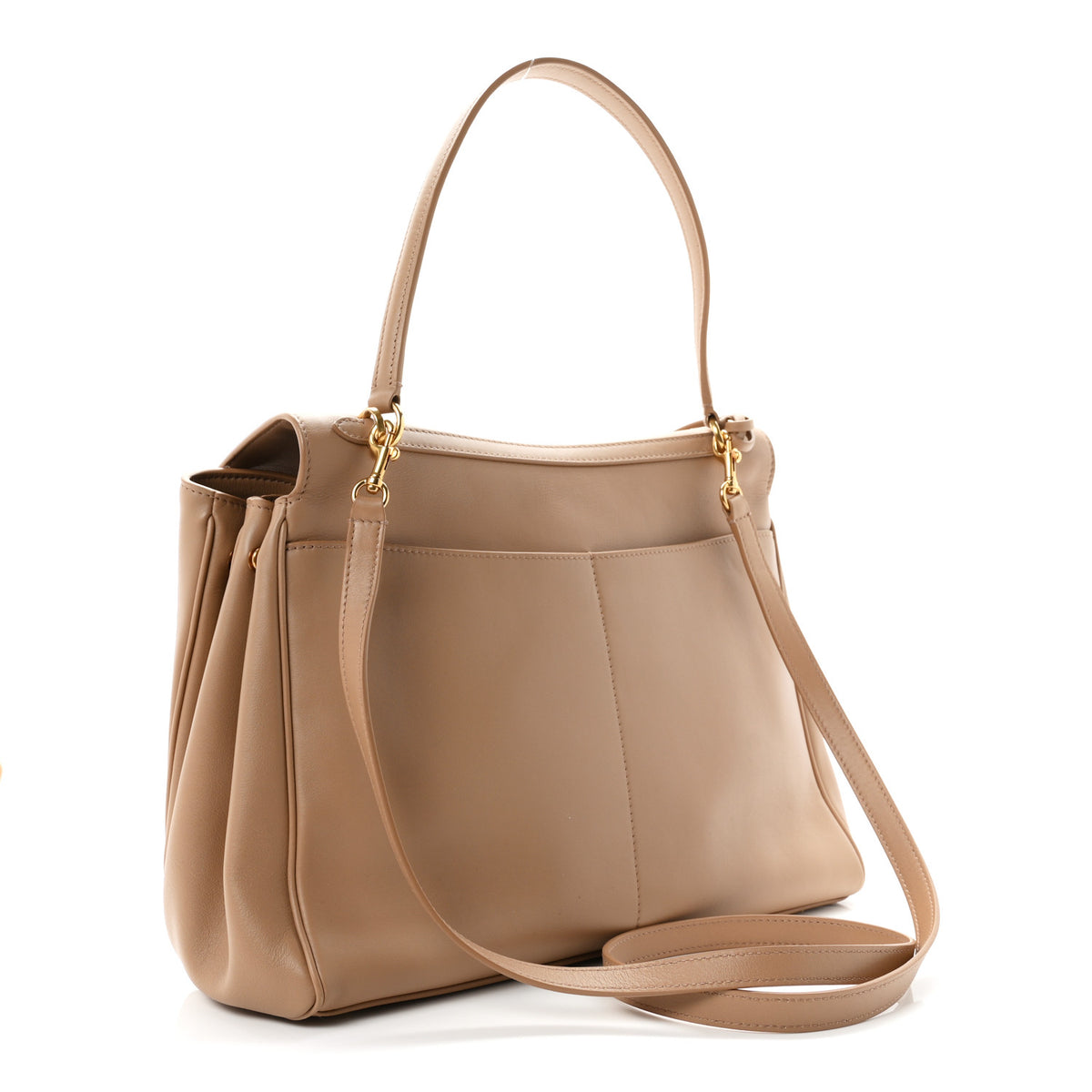Balenciaga Smooth Calfskin Medium Rodeo Top Handle Handbag Latte 5 of 19