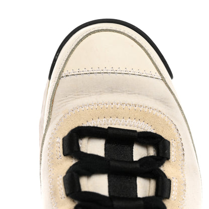 Chanel Velvet Calfskin Mixed Fibers CC Sneakers 36 Ivory Black 17 of 22