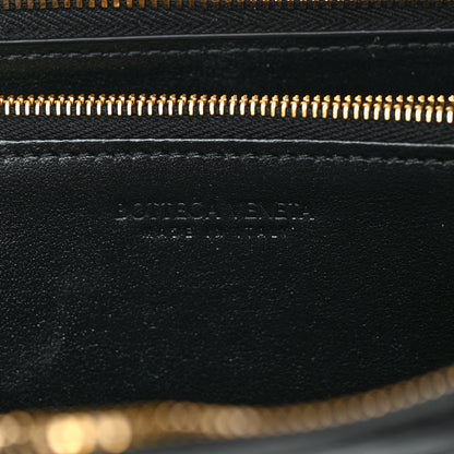 Bottega Veneta Grained Calfskin Maxi Intrecciato Zip Around Wallet Black 6 of 8