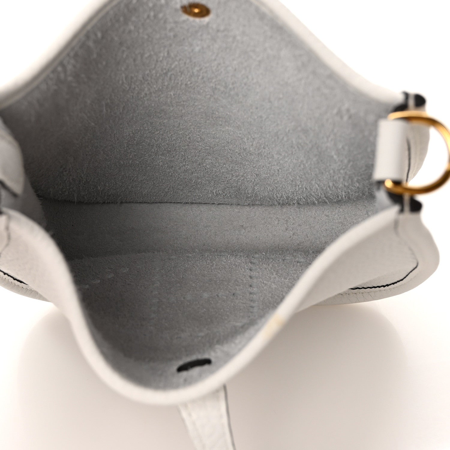 Hermes Taurillon Clemence Amazone Evelyne TPM New White 5 of 9